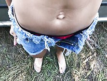 Outdoor Pussyjob Cum In My Panties And Then Wears It 4K