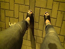 Going Out In Public In Very Sexy Platform Wedges