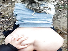 Outdoor Enormous Butt Teenie Fuck Almost Got Caught!!