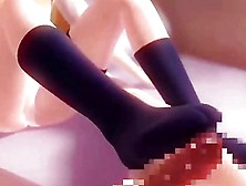 3D Hentai Small Teen Footjob And Creampie