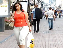 Big Booty Curvy Latina In White Pants