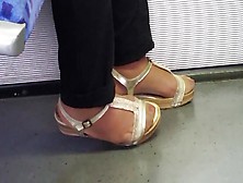 Asian Granny Hot Nylon Feet And Long Toenails 01