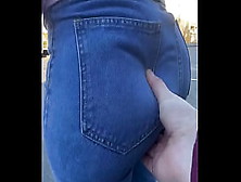 Mom Massive Soft Booty Being Groped In Jeans