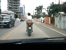 No Panties In Motorcycle