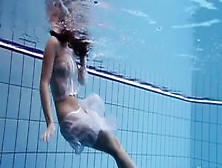 Sexy Girl Aneta Swims And Strips Naked