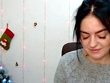 Dark Haired Amateur Ukrainian Babe On Webcam
