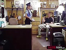 Tattooed And Blonde Police Officer Gets Fucked In Dogystyle