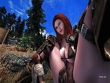 Red-Head Grows Into A Giantess For You - Skyrim-Gts
