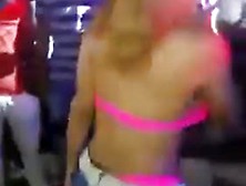 Drunk Girl Flashes Tits At Nightclub