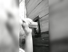 Stranger At A Glory Hole Ejaculates Rough From Babe Wifey's Mouth