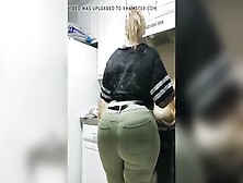 My Bbw Thick Butt Aunt Putting Up Groceries