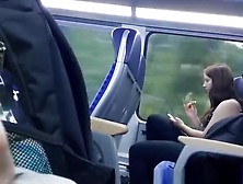 Dude Plays With His Cock In Public Transportation