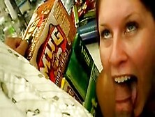 Exciting Blowjob In Supermarket