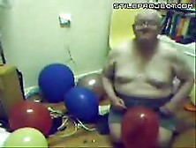 Old Retard With Balloon Popping Fetish
