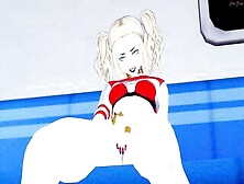 Harley Quinn Rubs And Fingers Her Snatch On The Subway - Dc Anime Anime.
