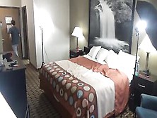 Concupiscent Pair Is Banging In A Hotel Room,  In Front Of A Hidden Camera,  All Day Lengthy