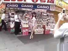 Walking Semi-Nude In Tokyo Streets