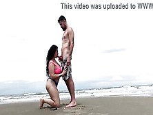 Banging In Public On The Beach With Hawt Camila Vegas Full On Red