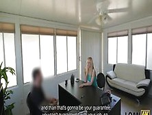 Loan4K.  Hot Blonde Allie Rae Gladly Gives Her Sissy To Loan Agent