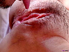 Extreme Close-Up Clitoris! Eating Amazing Fresh Unshaved Squirting Vagina.