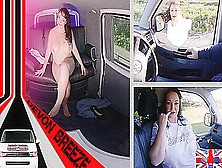 Devon Breeze In Get Me To The Station - British Bbw Brunette Amateur Solo In A Car
