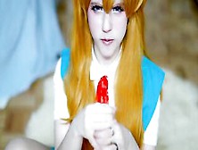 Spoiled Tsundere Asuka Give Point Of View Hand Job – Evangelion Cosplay
