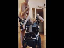 Jong Milf Helps Out Her Disabled Neighbor Friend With A Blowjob While Smoking