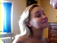 Cute Blonde Sucks And Takes A Thick Load