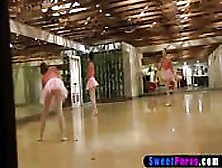 Spying Ballerina Punish By Lesbian Bffs