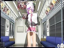 3D Hentai Subway Schoolgirl Let Her Butt Be Inserted