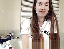 Lelu Love-Webcam: Shower Hairwashing Then Masturbating In Be
