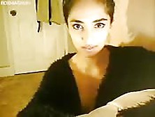 Stunningly Beautiful Indian Teaases In Front Of Webcam