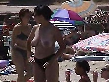Puffy Nipples On The Beach