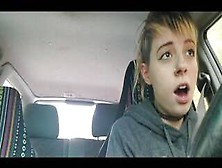 In Public With Vibrator And Having An Orgasm While Driving