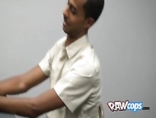 Young Black Dude Gets Interrogated For Having A Massive Cock In His Pants By Horny Milf Cops.