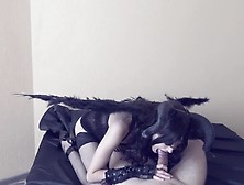 Succubus Comes Night Before Halloween And Steal Jizz In Her Mouth Horror Sex