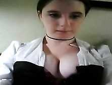 Teen Girl Topless On Webcam