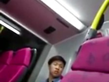Asian Boy Fingers Girl In Train