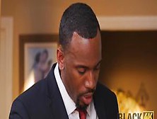 Black4K.  Black Guy Forgets About Papers Thanks To Boss' Naked Daughter (Hollie Mack)