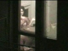 Caught Window Neghbours Couple Hot Voyeur