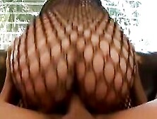 Jazmine Model Rides Penis Inside Her Fishnets