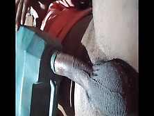 Indian Teen Boy When Alone In Home Enjoys With A Drum Hole And Later Cum Inside A Pipe Hole