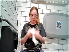 Abused Punk Blond Caught Peeing In Bar