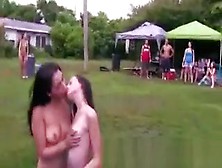Real College Students Host Outdoor Orgy