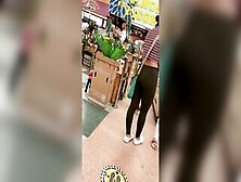 Latina Teens Candid Ass Inside Grocery Store