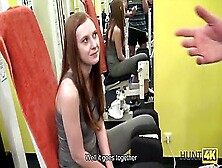 Cash-Hungry Stud Bangs His Slutty Gf In The Gym While Her Cuckold Boyfriend Watches