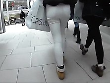 Stalking A Firm Butt In White Pants