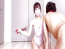 Japanese Mistress Gives Her Slave A Drink Of Boobs! Foot Licking/facesitting P1