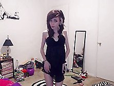 Skinny College Girl Striptease