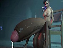 Compilation Of Futanari Sombra From Overwatch Fucking Girls With Her Massive Cock